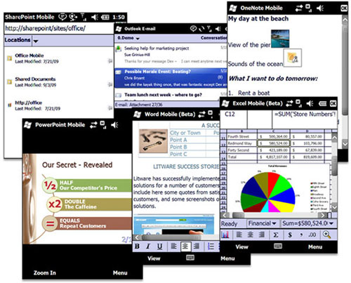 microsoft office mobile for windows mobile phone